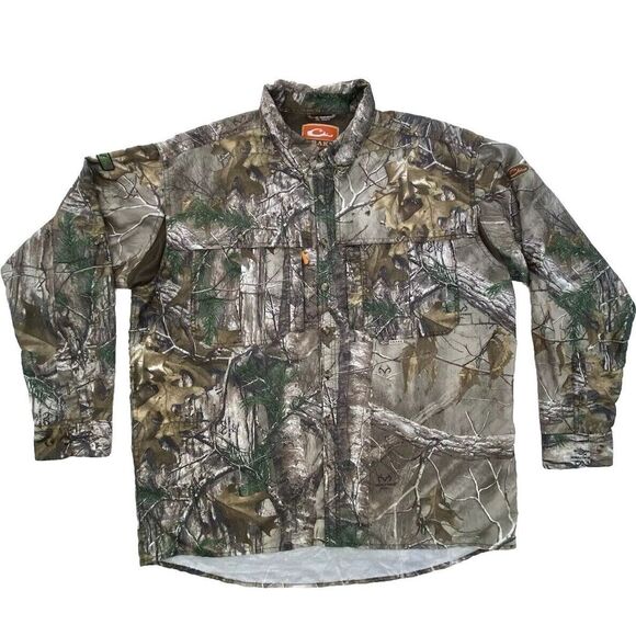 DRAKE Non Typical Two Long Sleeve Vented Shirts ActiveXL Realtree Outdoor Sz XL - Picture 2 of 11
